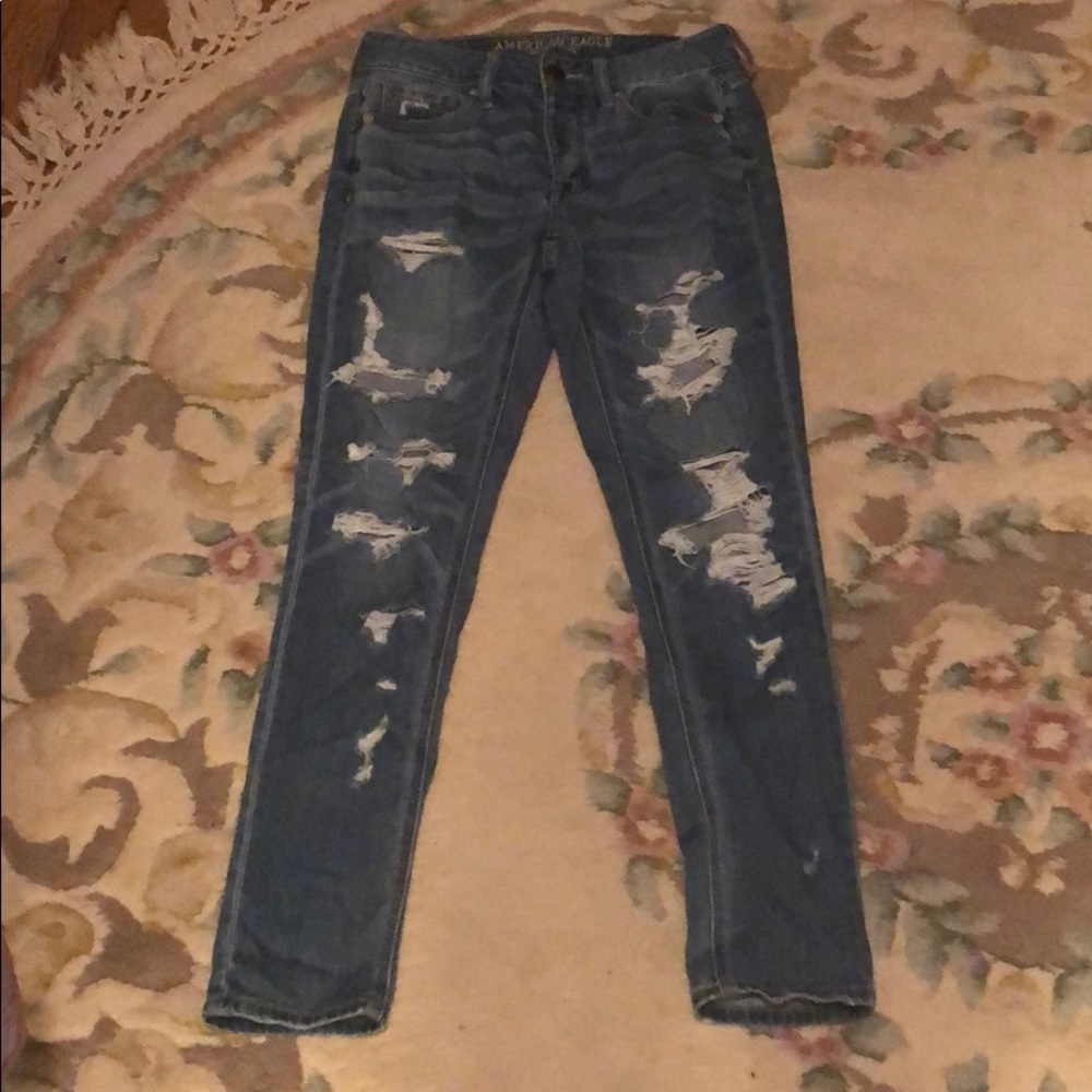 American eagle ripped jeans